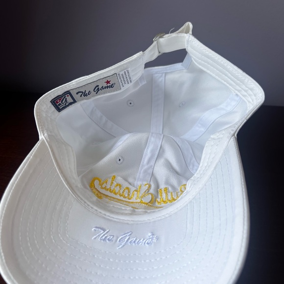 The Game Bull Shoals Strapback Hat Cap‎ with Yellow Embroidery White NWT - Picture 5 of 5